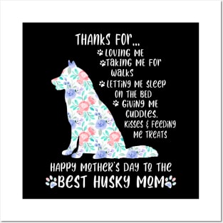 Happy Mother'S Day 2021 Husky Mom Dog Lover Posters and Art